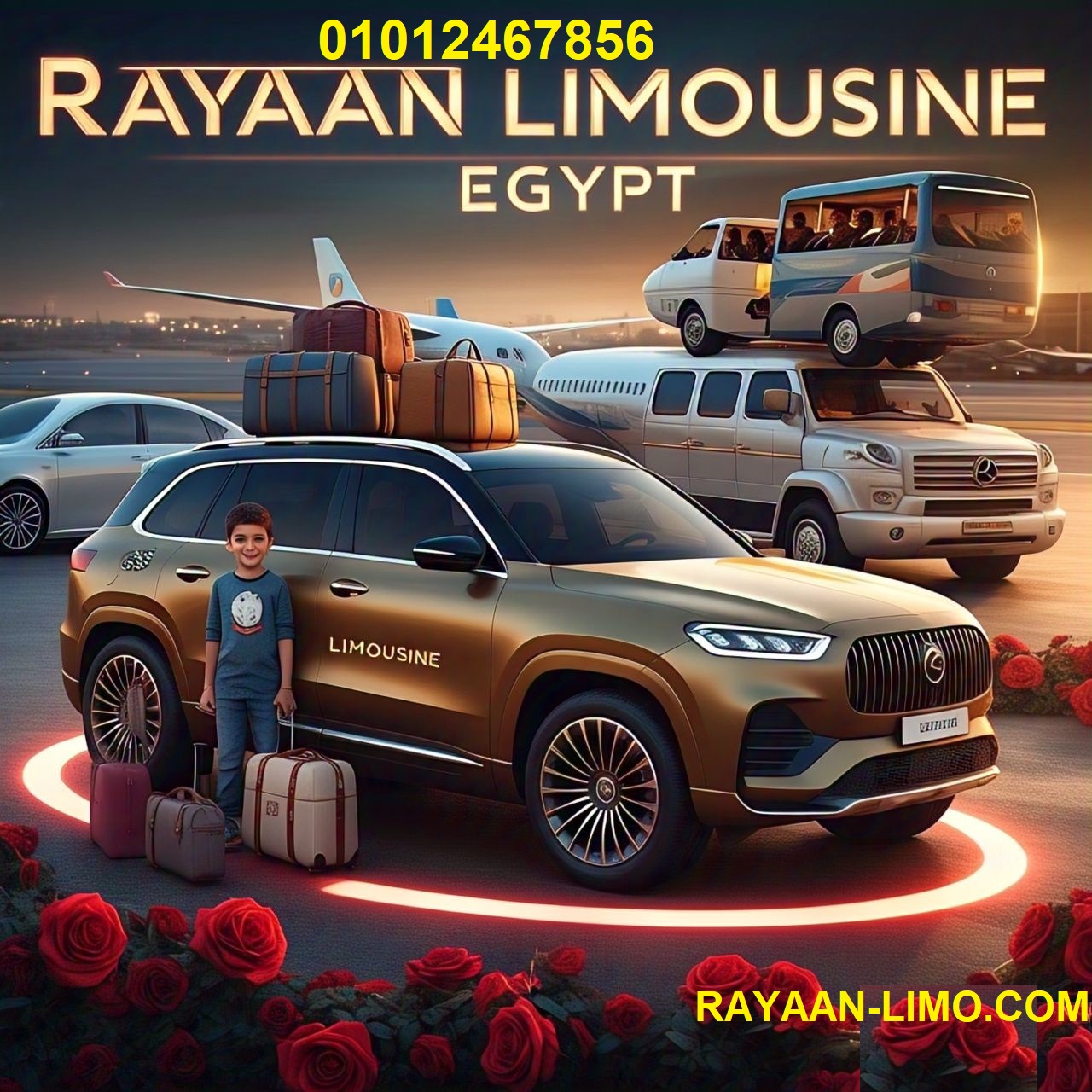 ليموزين اسيوط و سوهاج للسفر خصم15% خدمة نقل ليموزين خاصة وفاخرة للسفر والرحلات من او الى المطارات