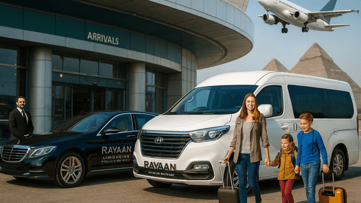 Egypt airport transfer for families with Rayaan Limousine