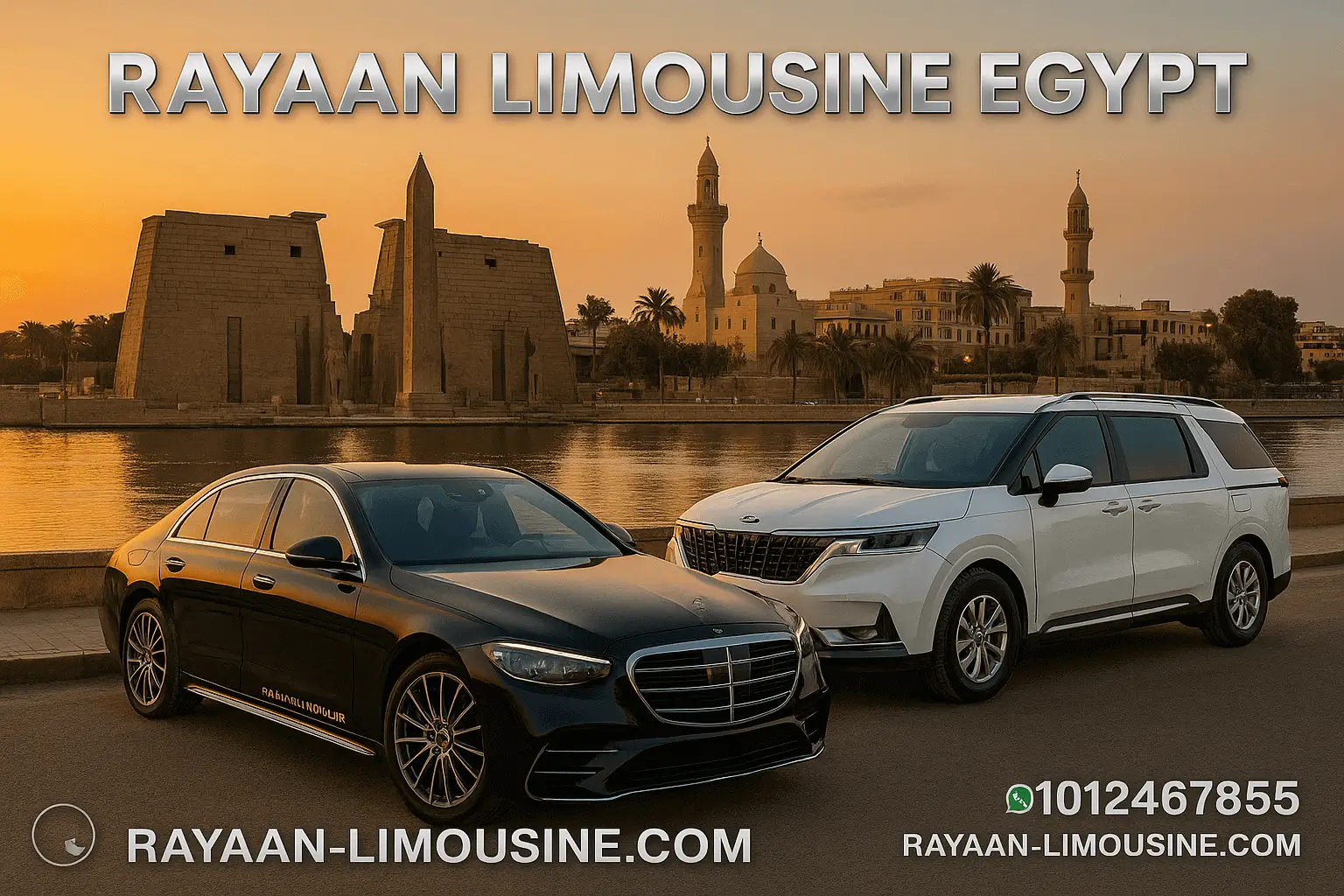 فانات وسيارات عائلية لخدمة السياح والعائلات في مصر