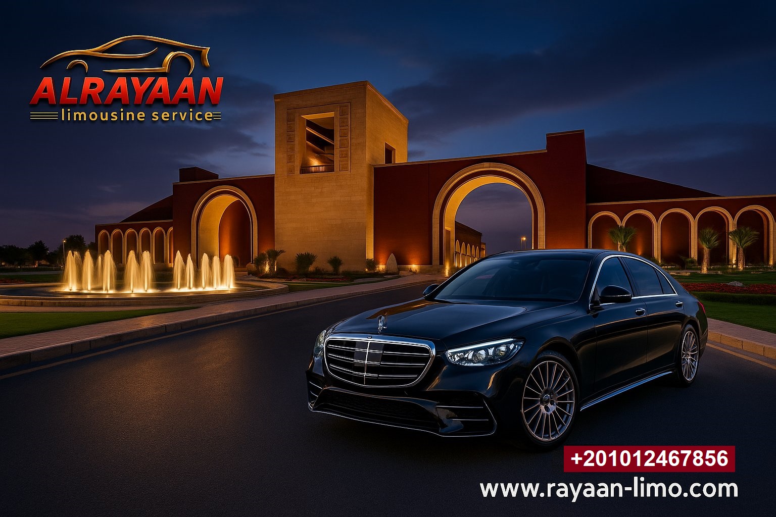 سيارة ليموزين واسعة ومريحة لرحلات الشروق والعبور إلى مطار القاهرة 2026