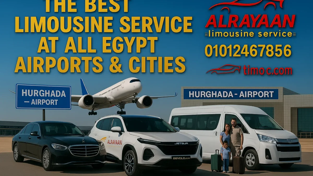 ليموزين القاهرة الغردقة VIP من Rayaan Limousine Egypt – Cairo to Hurghada private transfer بسيارات فاخرة وسائق خاص 24/7
