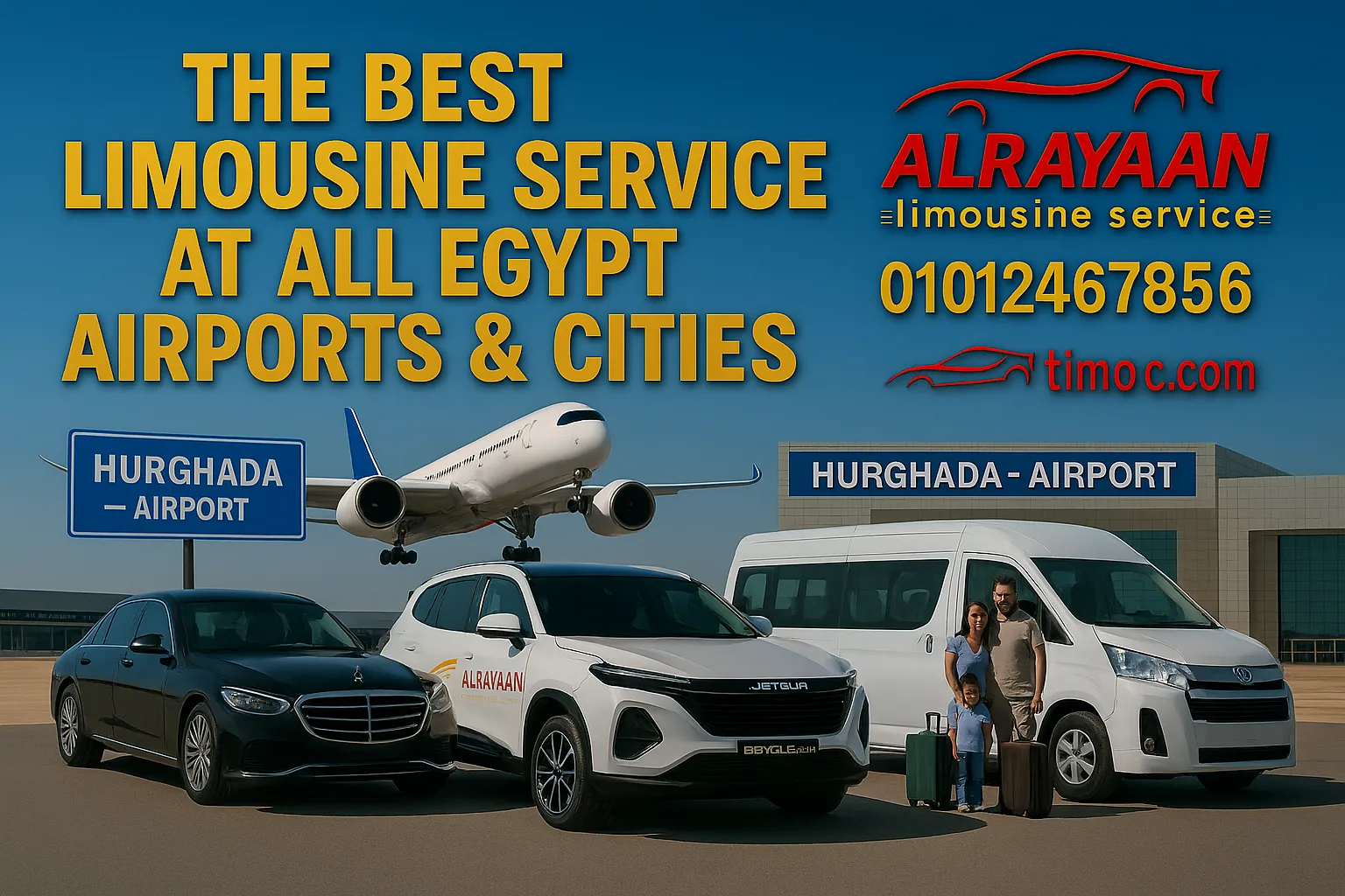 Cairo to Hurghada VIP private transfer by Rayaan Limousine Egypt