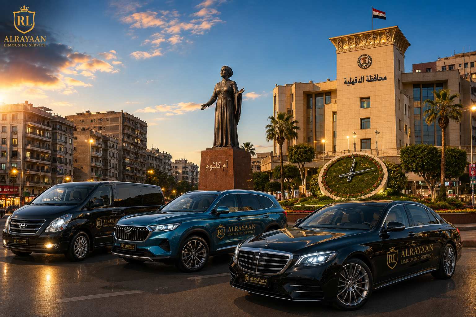 سيارات الريان لليموزين للرحلات بين المنصورة والقاهرة والمحافظات
